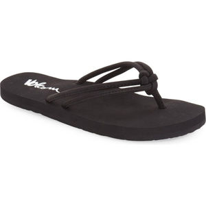 Volcom Kids Forever and Ever Black Flip Flop sz 13